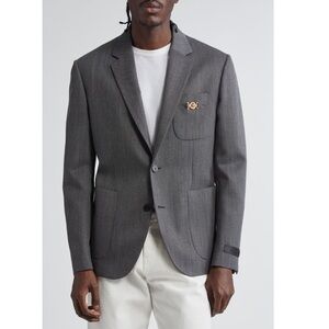 Versace Medusa Biggie Wool Herrington Sport Coat